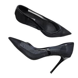 Jeffrey Campbell Mesh Pumps Black Size 10